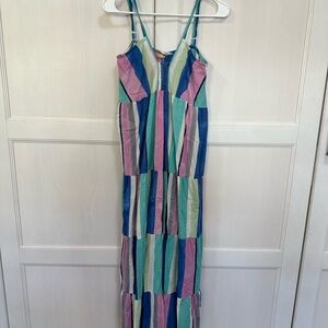 Marta NY Striped Multicolor Midi Dress
